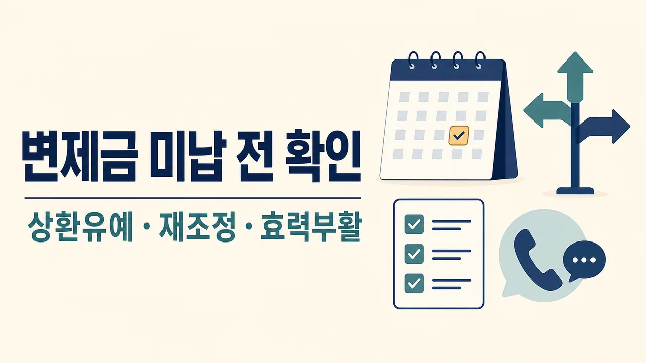 신용회복위원회 변제금 미납 전 상환유예와 효력부활 확인 순서