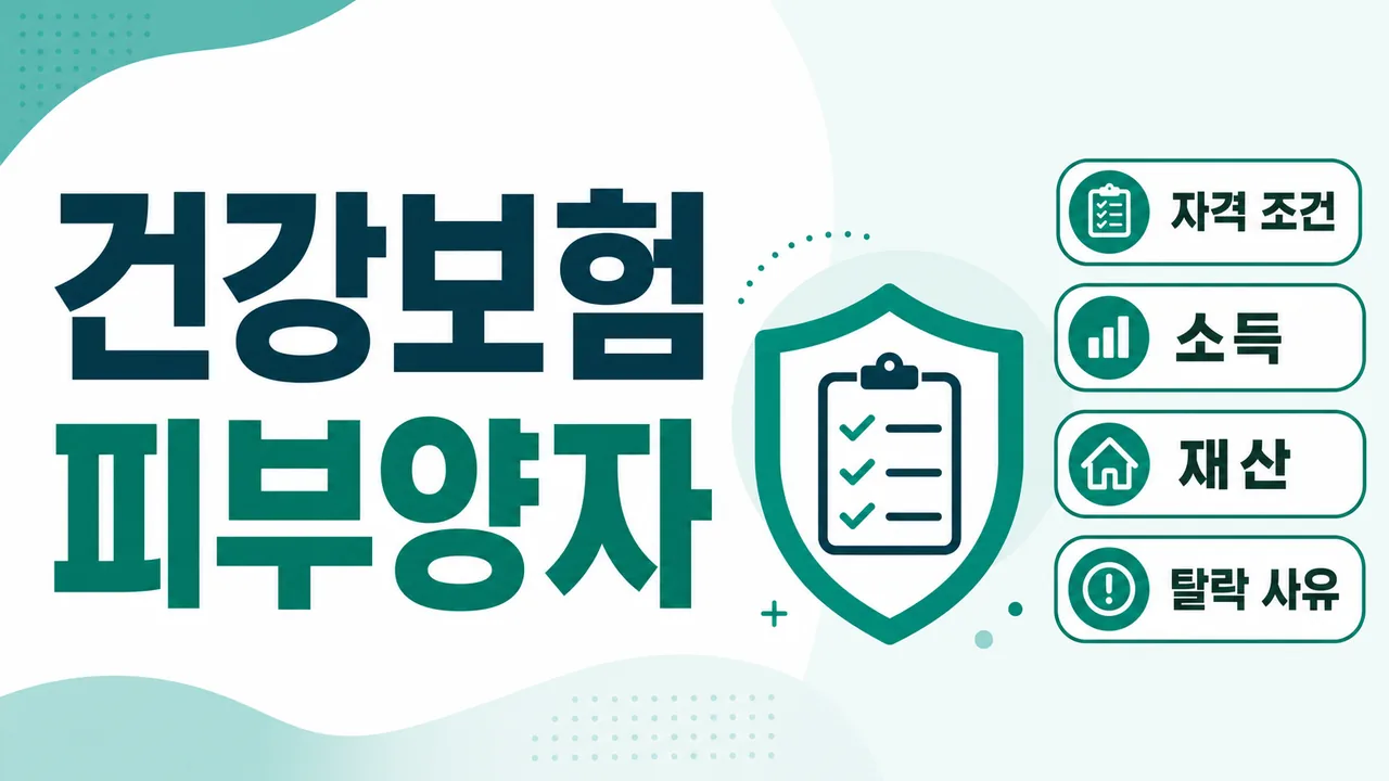 건강보험 피부양자 자격 조건과 탈락 사유 대표 이미지