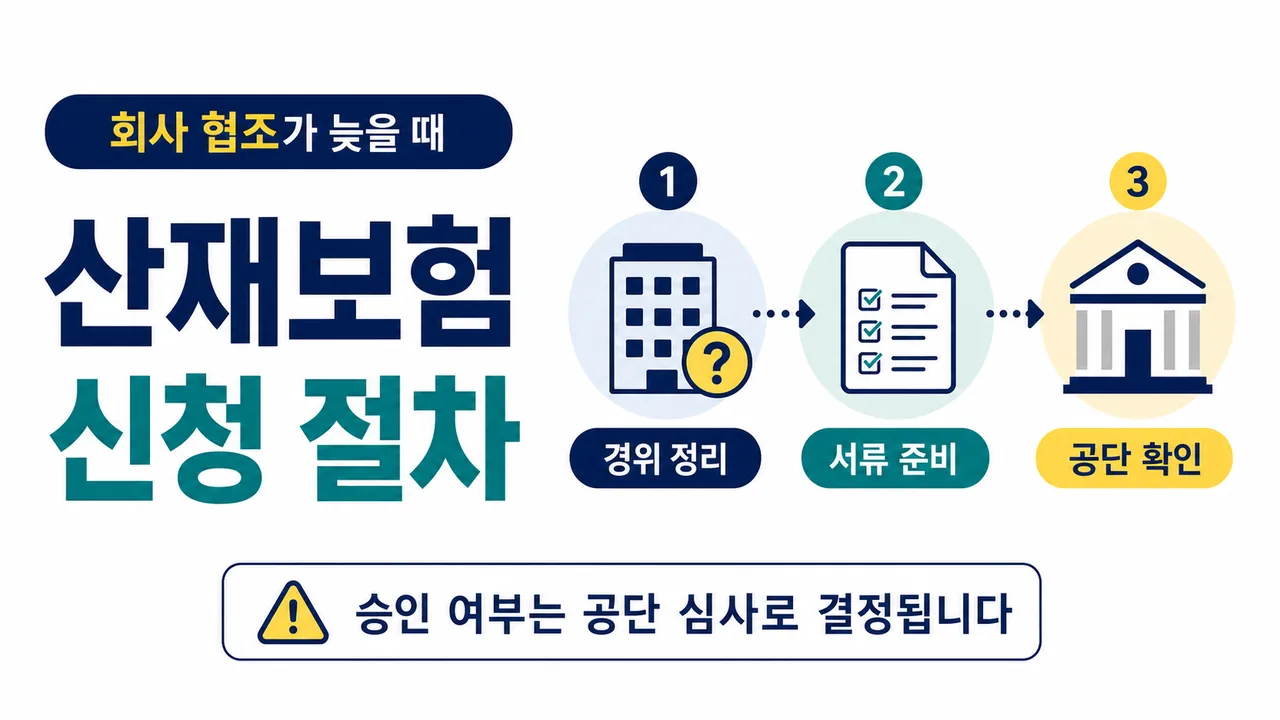 회사 협조가 늦을 때 산재보험 신청 절차 안내 썸네일